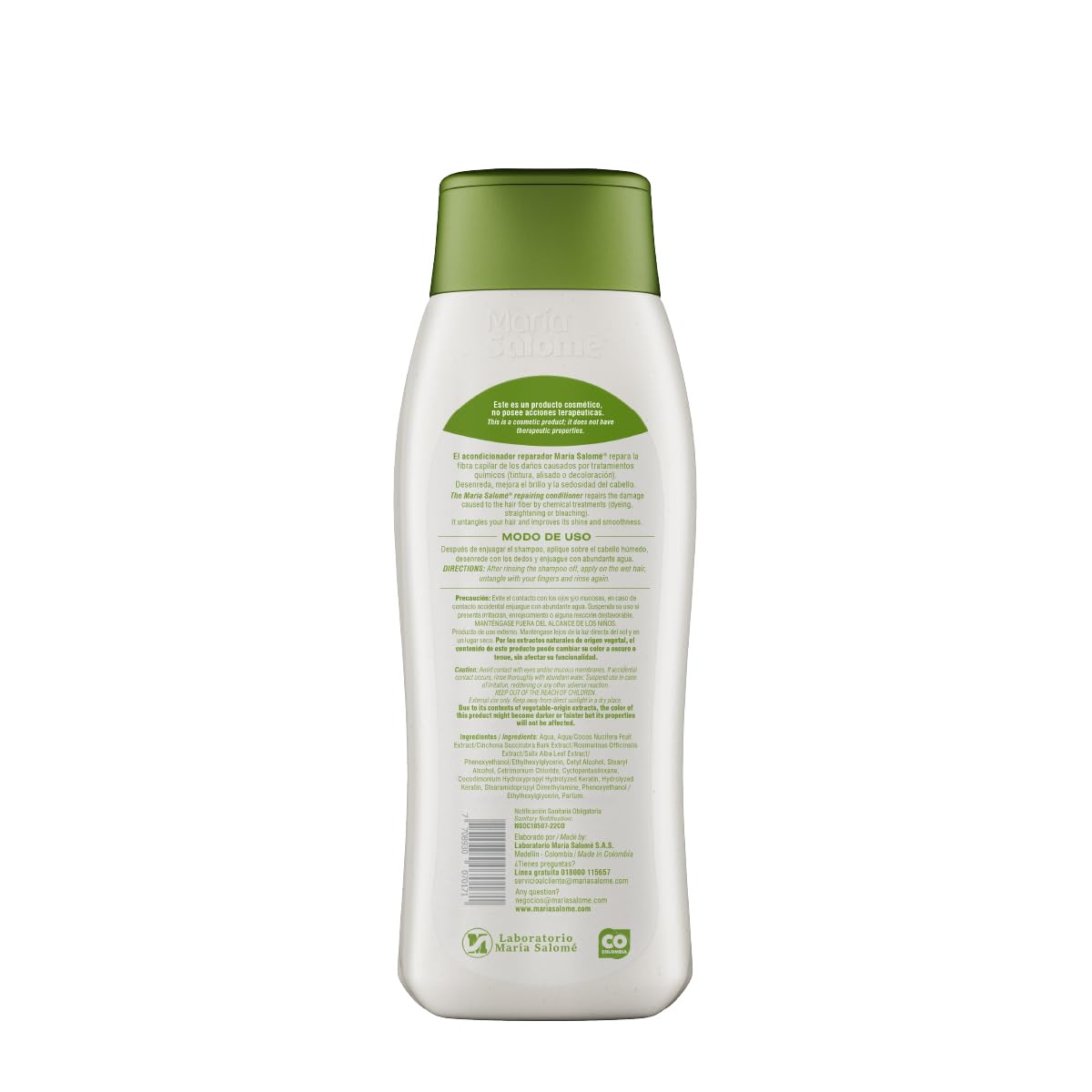 Maria Salome Keratin2 Hair Repair and Loss Prevention kit of Shampoo 13.5 fl.oz. - Conditioner 13.5fl.oz. - Mask 11.8 fl.oz. Natural Products