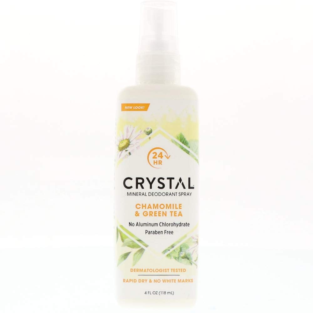 Crystal Essence Mineral Deodorant Spray, Chamomile & Green Tea 4 oz (Pack of 2) Beauty and Personal Care Crystal Essence
