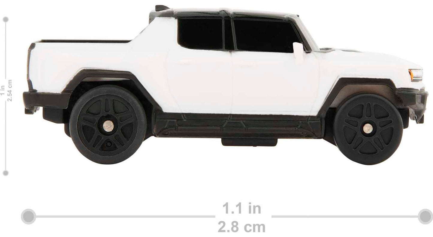 Hot Wheels 1:64 Scale RC Toy Car, Remote-Control Hummer EV for On & Off Track Racing with USB Cable for Recharging