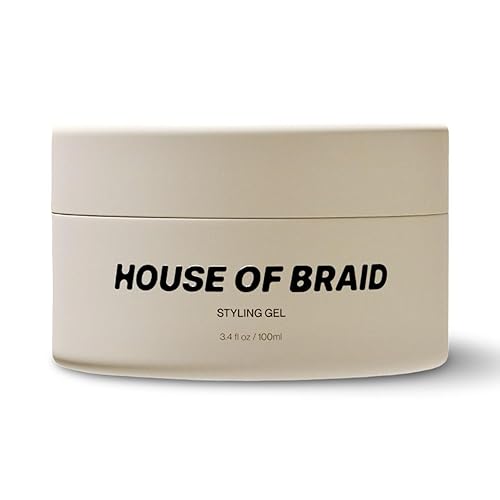 House Of Braid Hair Styling Gel - Extra Hold for Curly, Wavy, Slick Back, Edge Control, Braid Gel - Non Toxic, Frizz and Flake Free Hair Jam with All