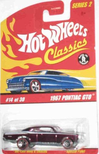 HOT WHEELS 2005 14 of 30 purple 1967 PONTIAC GTO RED LINE CLASSICS SERIES 2 1:64 SCALE DIE-CAST BODY/CHASSIS SPECIAL PAINT