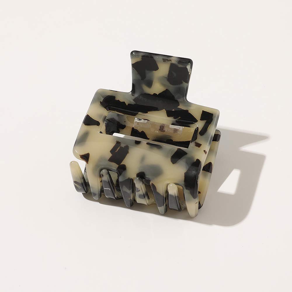 3PCS Hair Claw Celluloid Acetate Jaw Hair Claws, Tortoise Barrettes Shell Claws, Banana Clips tortoise Hair Clips,Leopard print Hair Barrettes