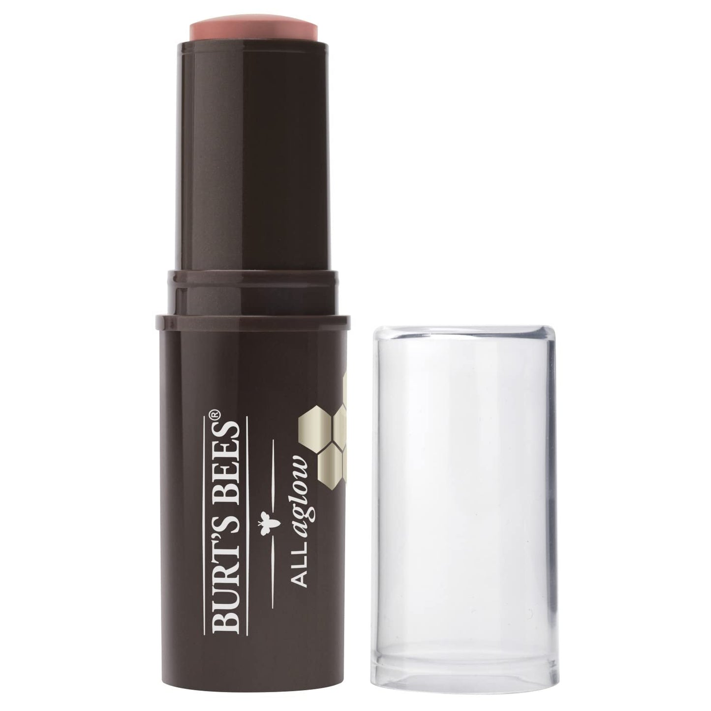 Burts Bees 100% Natural All Aglow Lip & Cheek Stick, Peach Pond - 1 Tube