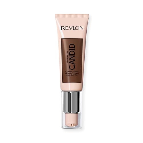 Revlon PhotoReady Candid Natural Finish Foundation, with Anti-Pollution, Antioxidant, Anti-Blue Light Ingredients, 560 Espresso, 0.75 fl. oz.