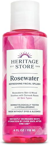 Heritage Store Rosewater 4 oz (Multi-Pack) Beauty & Personal Care HERITAGE STORE