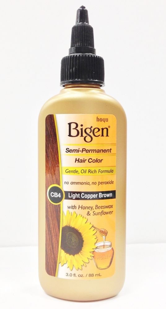 Bigen Semi-Permanent Haircolor #Cb4 Light Copper Brown 3 Ounce (88ml) (3 Pack)