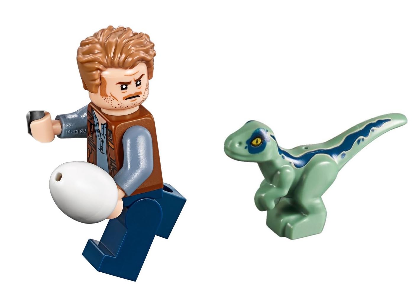 LEGO Jurassic World Dominion - Owen Grady Minifigure (with Blue The Raptor and Dinosaur Egg) 75930