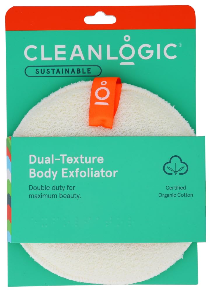 Clean Logic Dual-Texture Body Exfoliator (Pack of 2) Beauty & Personal Care Cleanlogic