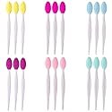 Doromy 18 Pack Silicone Exfoliating Lip Brush Exfoliator Soft Double-Sided Lip Brushes Lip Scrub Soft Cleaning Nose Brush Beauty Tool for Smoother