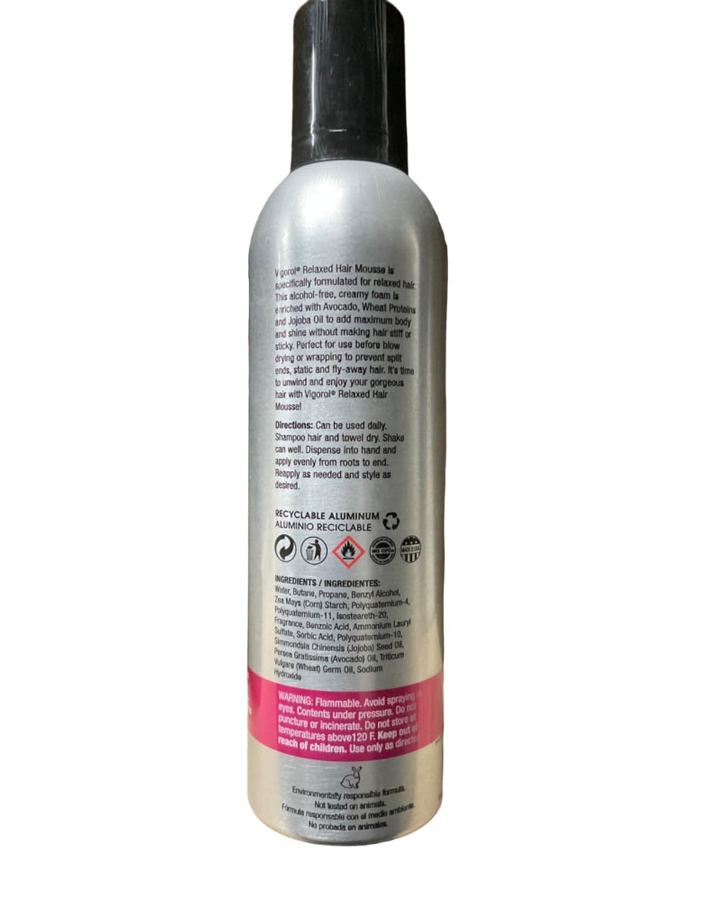Vigorol Mousse Relaxed Hair 12oz. by Vigorol