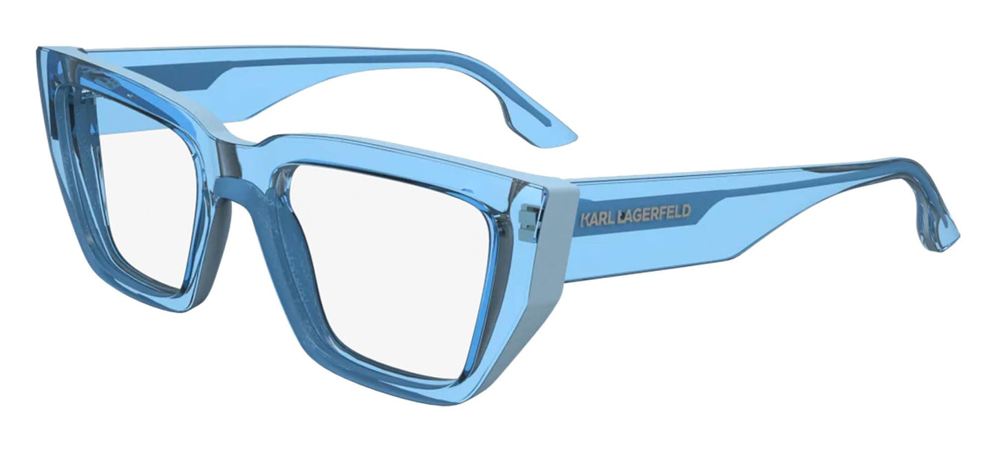 KARL LAGERFELD Unisex Sunglasses, 450 Azure, 52