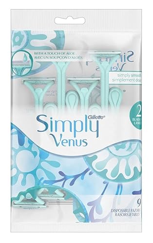 Womens Simply Venus Disposable Razors 9 Count