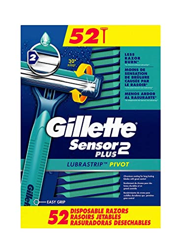 Gillette Sensor2 Plus Disposable Razor (52 Pack) Beauty and Personal Care Gillette Default Title