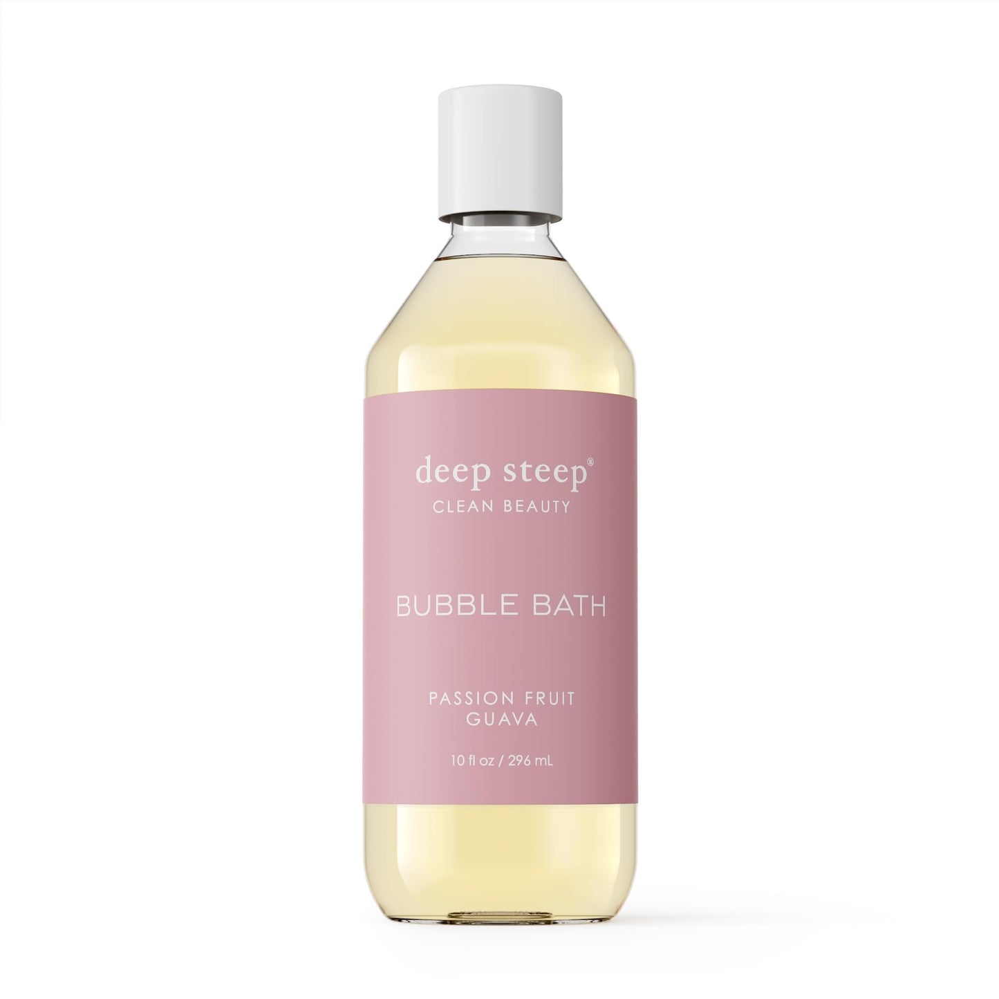 Deep Steep Bubble Bath, Passion Fruit Guava, 10 oz - Soothing Soak with Shea Butter, Argan Oil, Aloe Vera & Coconut Oil - Vegan, Sulfate-Free