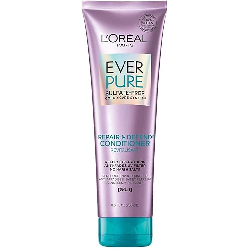 L'Oreal Paris EverPure Repair and Defend Sulfate Free Conditioner for Color-Treated Hair, Strengthens and Repairs Damaged Hair, with Goji, 8.5 Fl; Oz