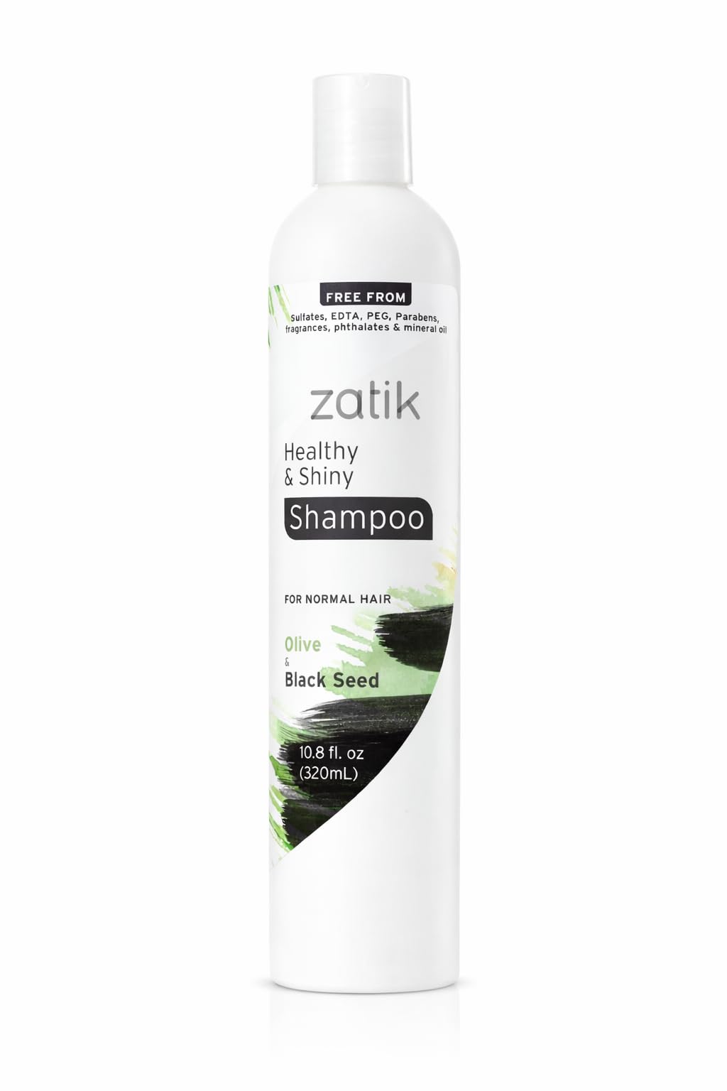 Zatik Naturals - Healthy & Shiny Shampoo + Conditioner Set with Olive and Black Seed, Voluminizing and Safe for Color Treated Hair - One of Each 10.80