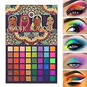 UCANBE EXOTIC FLAVORS Neon Eyeshadow Makeup Palette - 48 Colorful High Pigmented - Rainbow Matte Shimmer Glitter Eye Shadow Make Up Pallet Gift Set