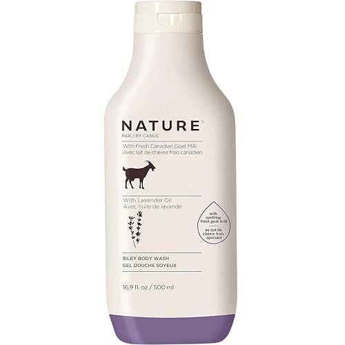Nature by Canus, Natural Cleanser, Moisturizing Lavender Body wash with Goat Milk, for all skin types 16.9 Fl Oz