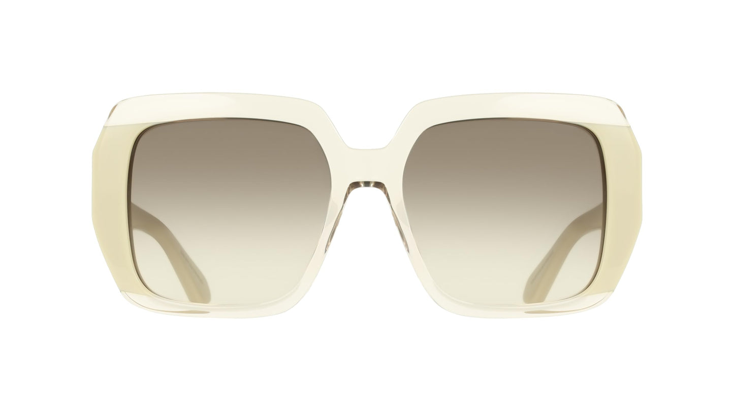 Ferragamo SF2081S 260 Transparent Beige/Beige 56/17/145 Women's Sunglasses