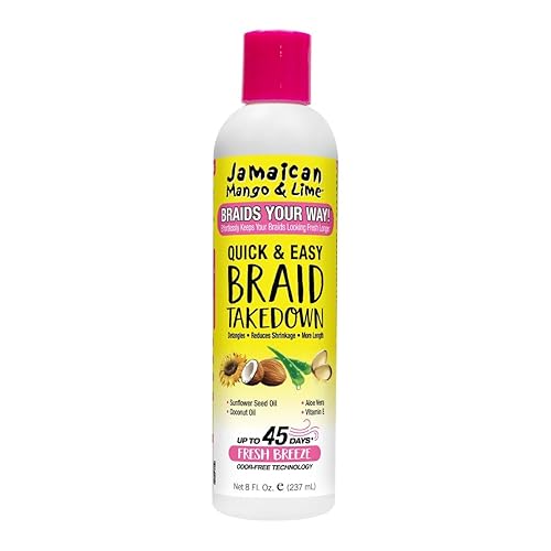Jamaican Mango & Lime Braids Your Way Quick & Easy Braid Takedown Lotion - Detangling & Braid Removal Softens Knots, Reduces Breakage, Moisturizes