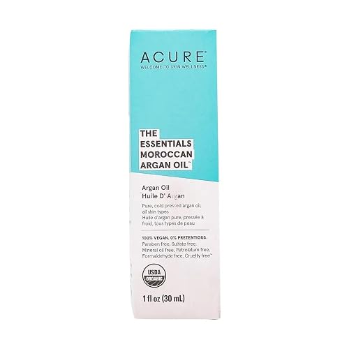 ACURE 100% USDA Organic Moroccan Argan Oil (Pack of 3)