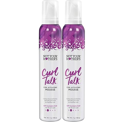 Not Your Mothers Curl Talk Curl Activating Mousse 7 Ounce (2 Pack)