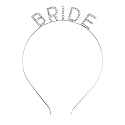 Bride Headband Rhinestone Bride Headband Bachelorette Party Headband Sparkling Crystal Bride Crown Bride Tiara Headpiece Hair Accessories for Bridal