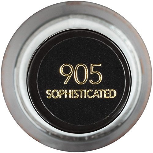 Revlon Nail Enamel, Chip Resistant Nail Polish, Glossy Shine Finish, in Black/Grey, 905 Sophisticated, 0.5 oz