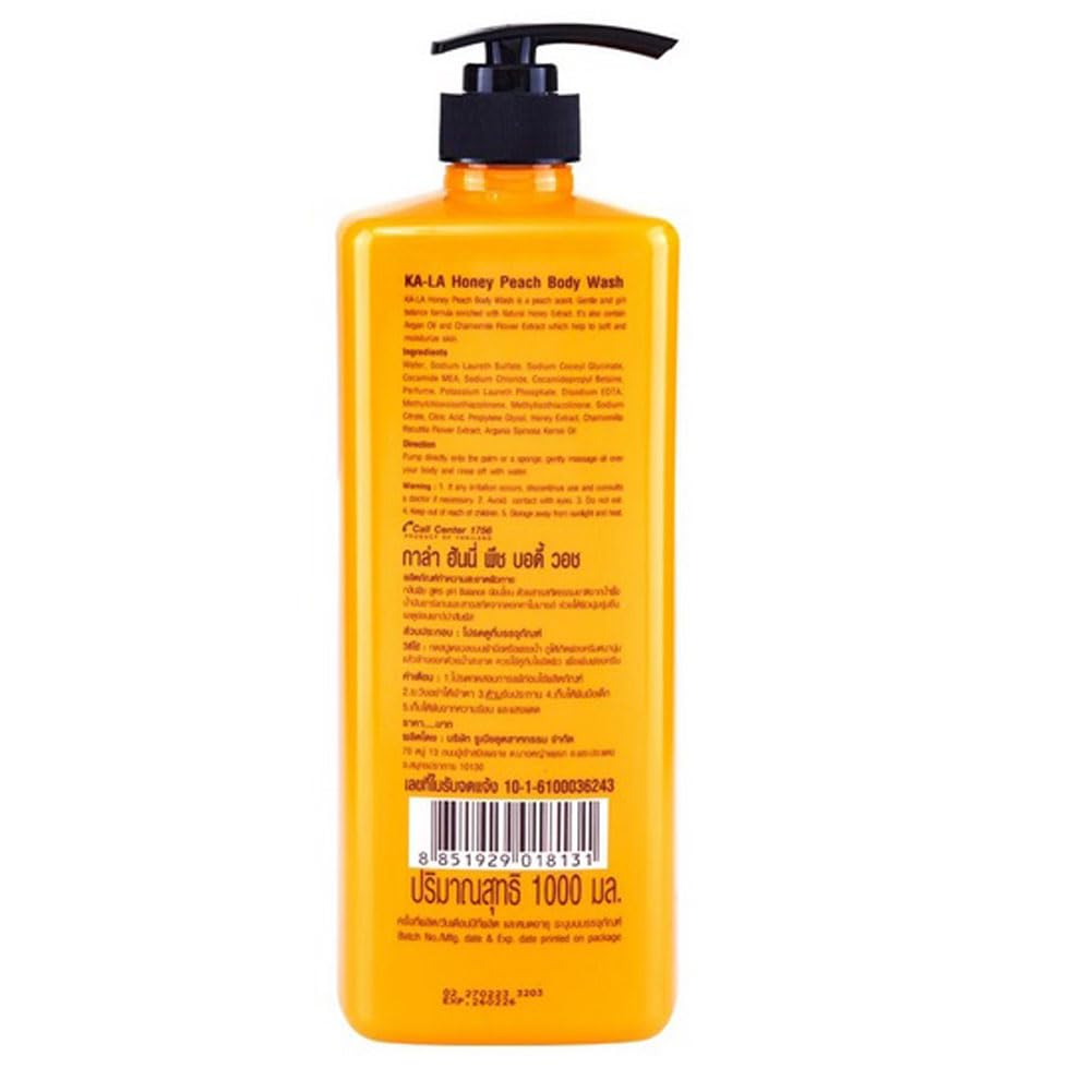 KA-LA Honey Peach Body Wash 1000 ML.