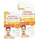 Skin 2.0 Vitamin C & Collagen Under Eye Patches - Dermatologist Tested - Brightens Dark Circles, Tightens Under Eye Area, Anti-Aging - Natural