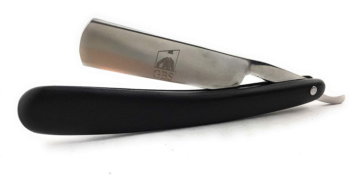G.B.S Wet Shaving Kit for Men Shaving Kit Includes 6/8in Rust-free Straight Razor with Black Wooden Handle, Synthetic Brush with chrome Shave Soap Beauty and Personal Care G.B.S