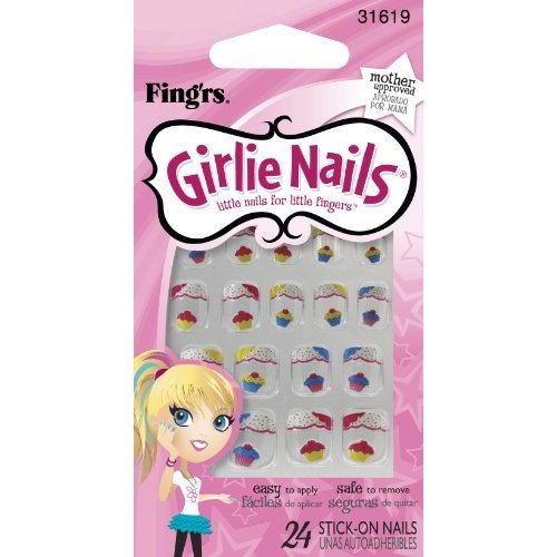Fing'rs Self Stick Girlie Nails,Sassy Serena, 24 Count,31619 Beauty & Personal Care Fing'rs