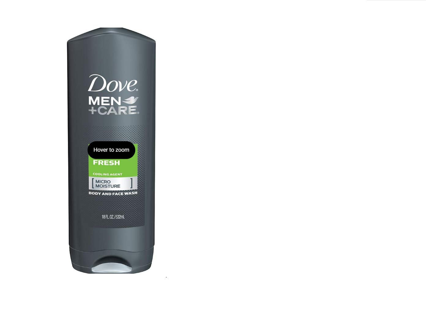 DOVE 1169195 Mens Body Wash Extra Fresh 18 oz.,(Pack of 3)