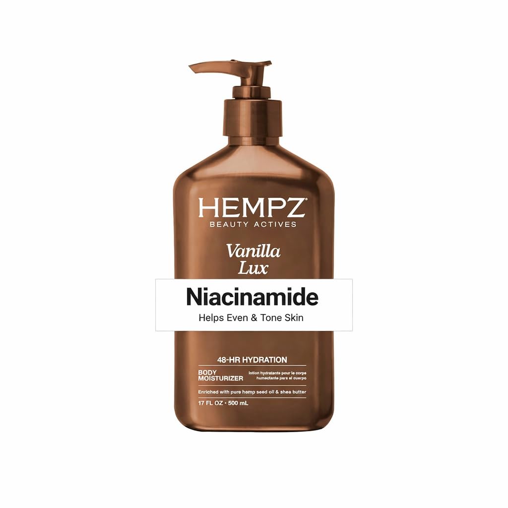 Hempz Vanilla Lux Herbal Body Moisturizer 17 oz. NEW LOOK