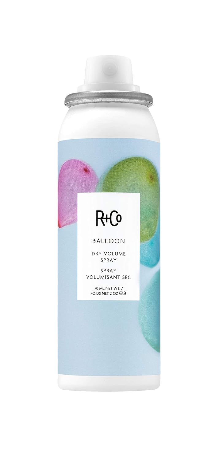 R+Co Balloon Dry Volume Spray Travel | Lightweight, Long Lasting Volume + Touchable Texture | Vegan + Cruelty-Free | 2 Oz