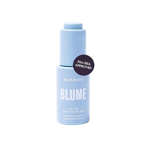 Blume Meltdown Face Oil for Women & Men - Non-Comedogenic Acne Serum with Rosehip Oil, Blue Tansy & Black Cumin Seed - Helps Reduce Redness, Smooth