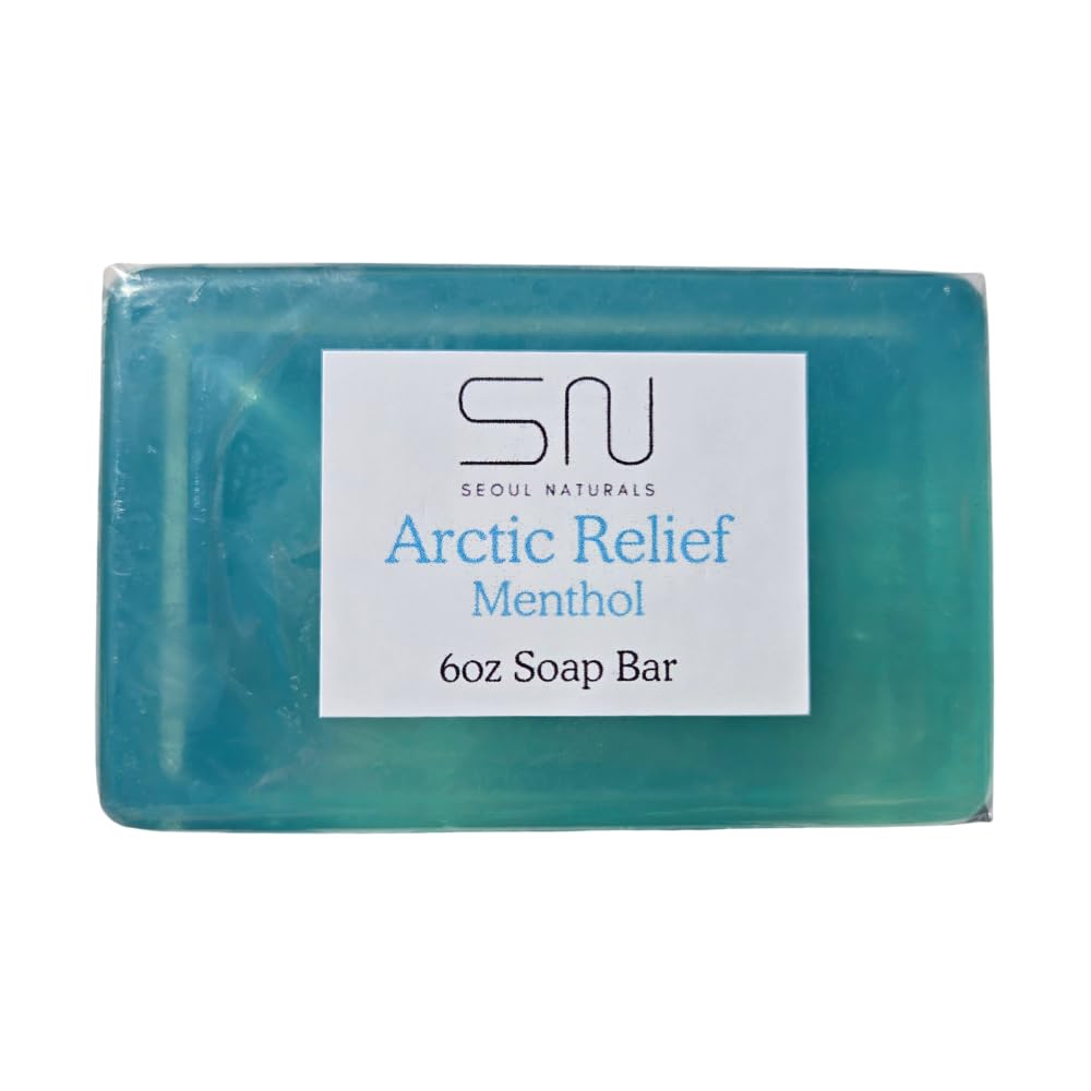 Seoul Naturals Arctic Relief Menthol Soap with Wintergreen and Arnica Oil, k beauty, 6 oz Beauty & Personal Care Seoul Naturals