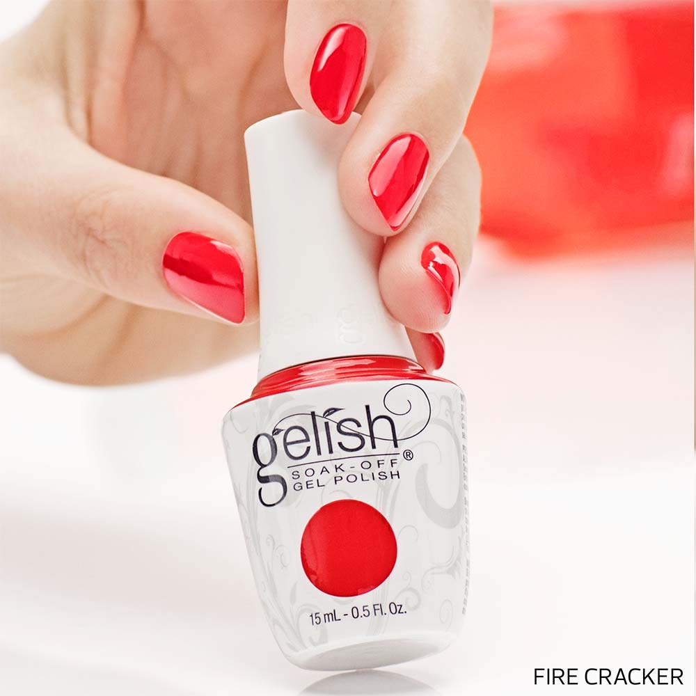 Gelish Soak-Off Gel TPO-Free Long-Lasting Nail Polish: Fire Cracker, 15mL Beauty & Personal Care Gelish