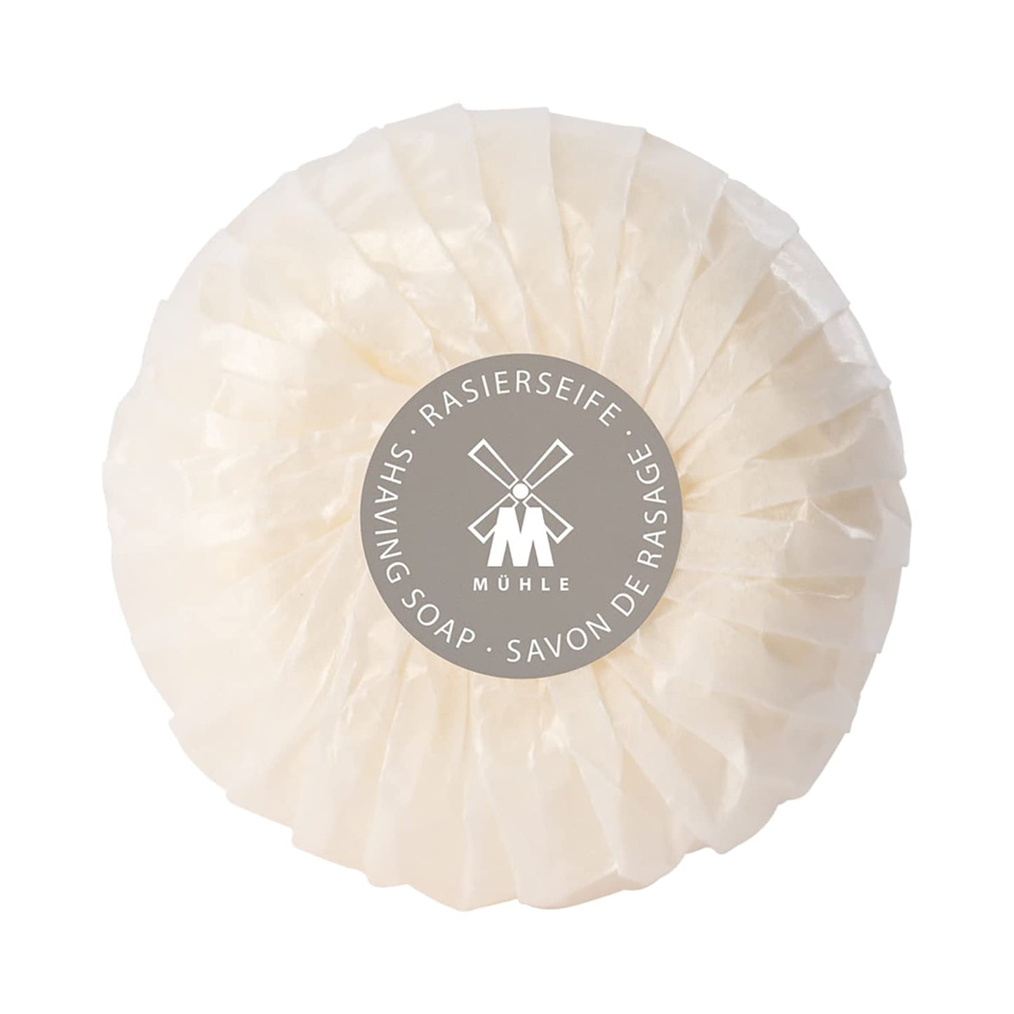 MÜHLE Wooden Bowl with Shaving Soap - Sea Buckthorn - 65 Grams - Shave Soap for Men - Steamed Ash Shaving Bowl - Rich & Light Soap Formula - Nurturing Beauty and Personal Care MÜHLE