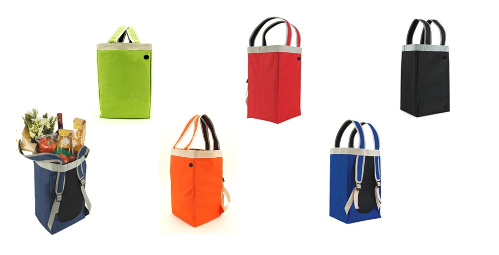 Crossover Tote&Backpack/Shoulder Tote Bag/Multifunction Backpack (Red)