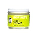 Uncle Harry's Natural Products Jojoba Cream, Smooth Lightweight Fragrance Free Jojoba Esters, Gentle and Non-Comedogenic Perfect for Sensitive Skin