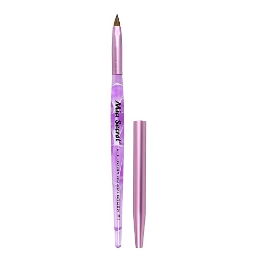 Mia Secret Kolinsky Art Brush - 4 Size - Purple - 3D Nail Art