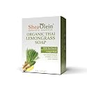 Shea Olein Natural Bar Soap - Organic Thai Lemongrass Soap Bar, Antibacterial & Anti Odor, With Tee Tree & Ginger Root - Refreshing Lemon Bar Soap