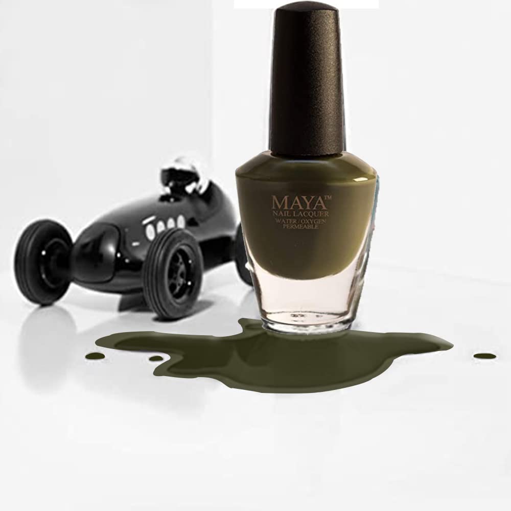Maya Cosmetics nail polish gift set (Gold gift box (3), Maya Nail Lacquer (Olive You). Breathable, Halal, Made in The USA) Beauty & Personal Care MAYA