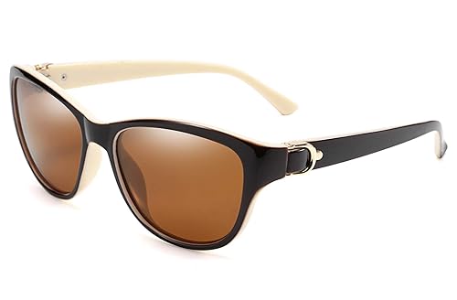 FEISEDY Women Vintage Polarized Sunglasses Lady Elegant Cateye Sun Glasses B2476