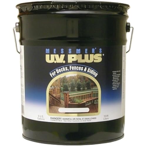 5 Gal Messmer's CMS-612-5 Lakeside Brown U.V. Plus Oil Based Penetrating Wood Finish, 250 VOC