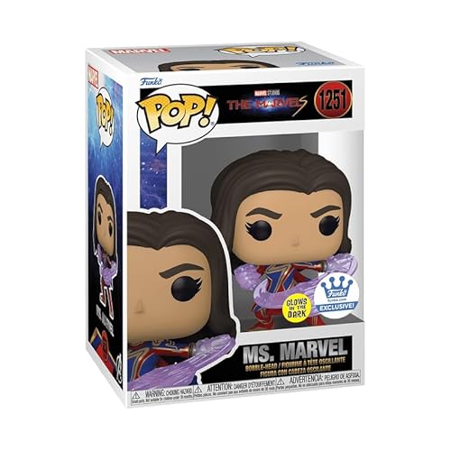 Funko Pop! Marvel: Ms. Marvel in Fighting Stance *Glow in The Dark Shop Exclusive