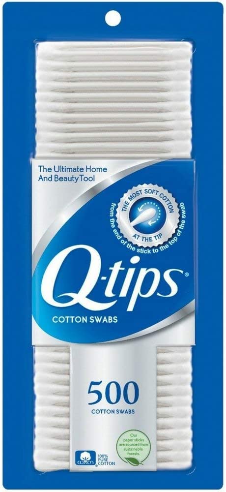 Q-Tips Cotton Swabs, 500 Count (Pack of 3) Beauty and Personal Care Q-tips