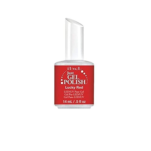 IBD Just Gel Nail Polish, Lucky Red, 0.5 Fluid Ounce Beauty & Personal Care IBD