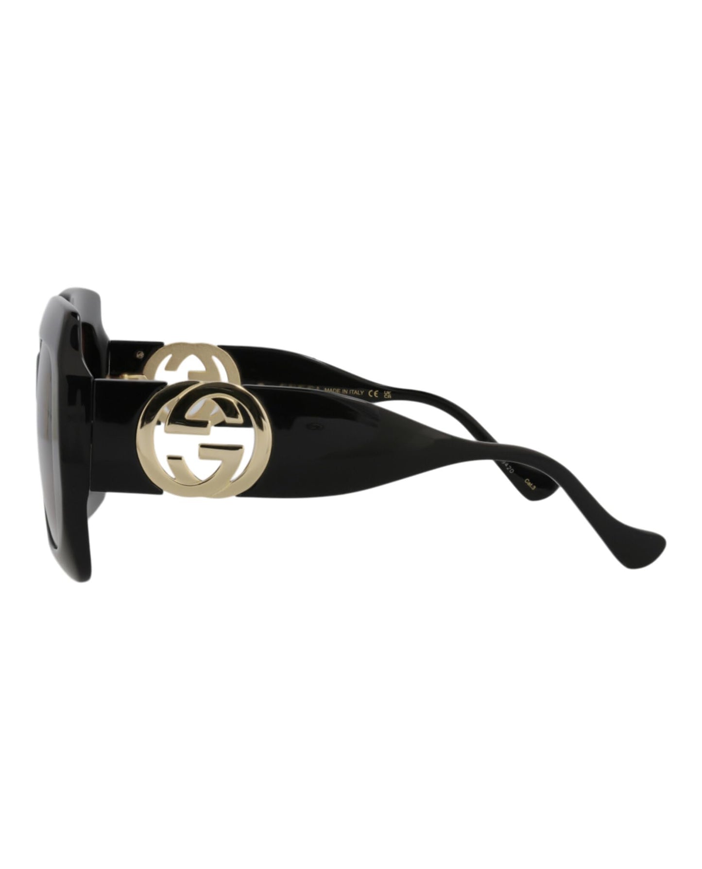 Gucci Women's Oversized Square Sunglasses, Shiny Black, One Size
